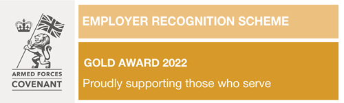 Armed Forces Covenant Employer Recognition Scheme - Gold Award 2022