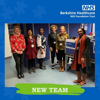 Six members of the new wokingham MHICS team smiling