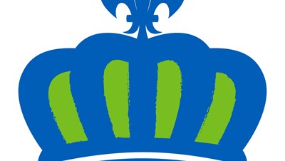 Image of a blue and green crown
