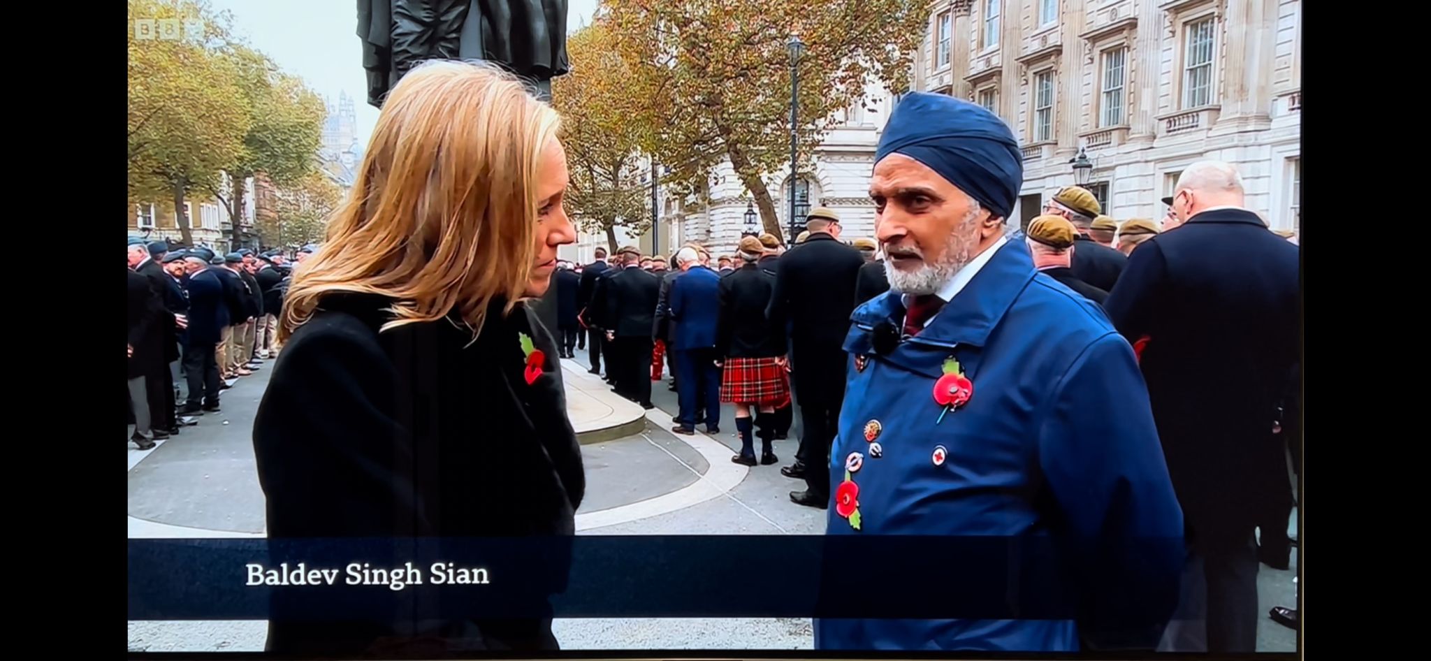 baldev sian being interviewed by the bbc