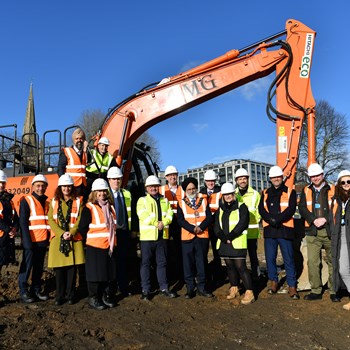 Groundbreaking celebration marking construction of new Slough Community Diagnostics Centre