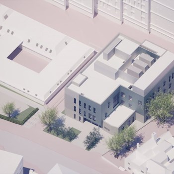 Aerial view of plan for Bracknell Forest Centre for Health