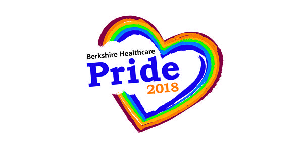 Graphic of Berkshire Healthcare at Pride 2018