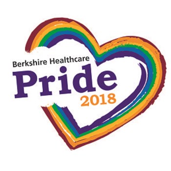 Graphic of Berkshire Healthcare at Pride 2018