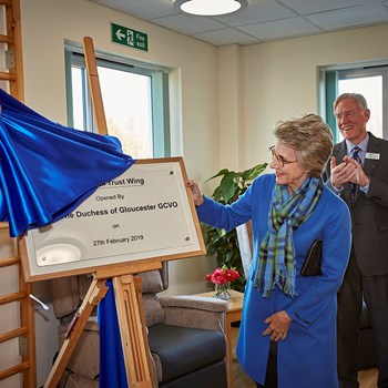 Duchess of Gloucester opens new cancer and renal wing