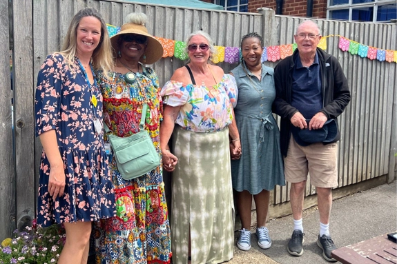 A group photo of our Slough Secret Garden Team